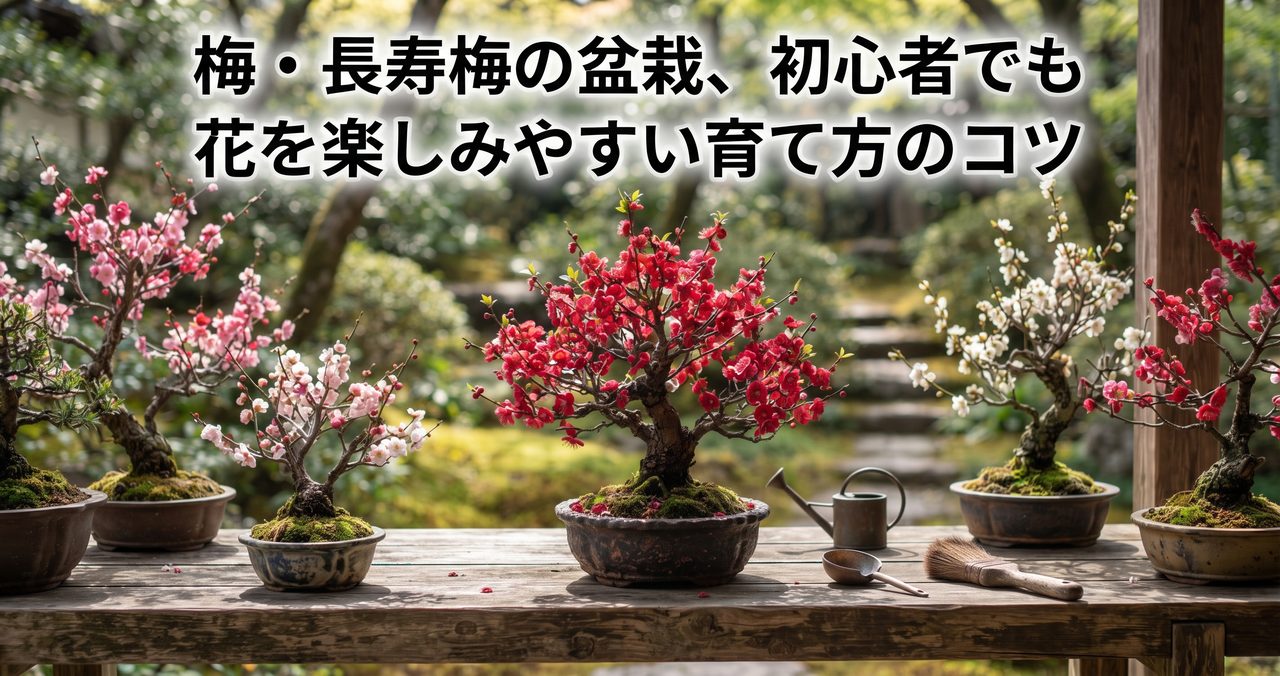 梅・長寿梅の盆栽、初心者でも花を楽しみやすい育て方のコツ