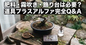 肥料・霧吹き・飾り台は必要?道具プラスアルファ完全Q&Aのアイキャッチ画像