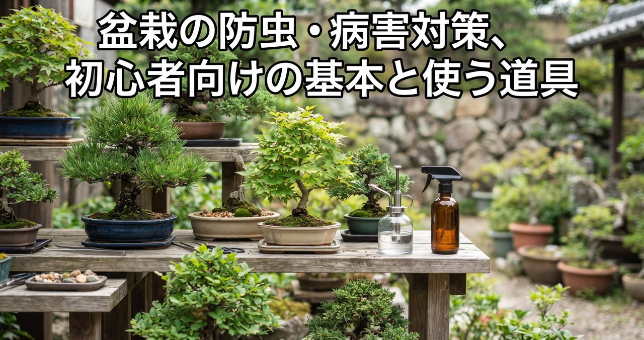 盆栽の防虫・病害対策、初心者向けの基本と使う道具