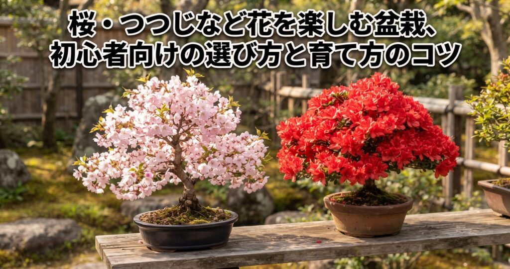 桜・つつじなど花を楽しむ盆栽、初心者向けの選び方と育て方のコツ